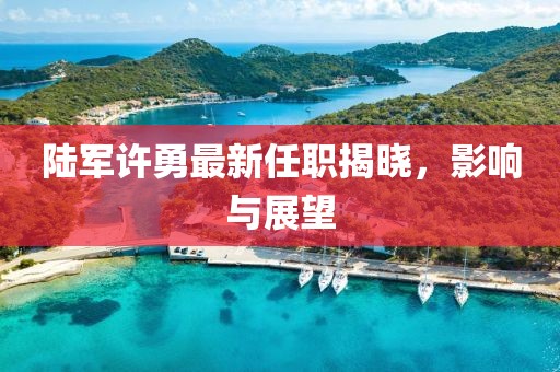 陸軍許勇最新任職揭曉，影響與展望