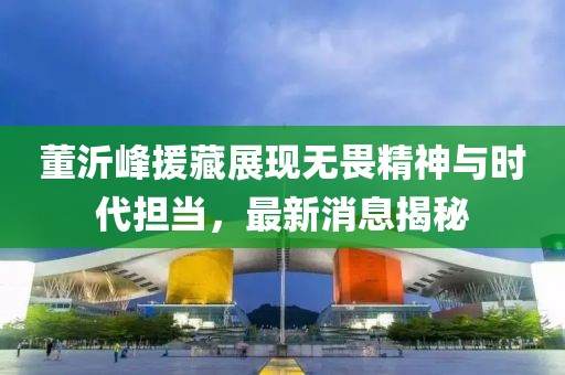 董沂峰援藏展現(xiàn)無畏精神與時代擔當，最新消息揭秘