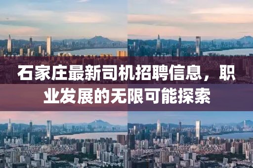 石家莊最新司機招聘信息，職業(yè)發(fā)展的無限可能探索