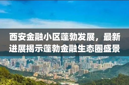 西安金融小區(qū)蓬勃發(fā)展，最新進(jìn)展揭示蓬勃金融生態(tài)圈盛景