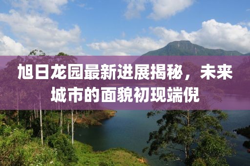 旭日龍園最新進展揭秘，未來城市的面貌初現(xiàn)端倪