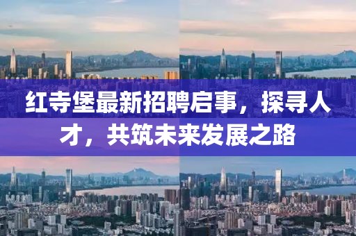 紅寺堡最新招聘啟事，探尋人才，共筑未來發(fā)展之路