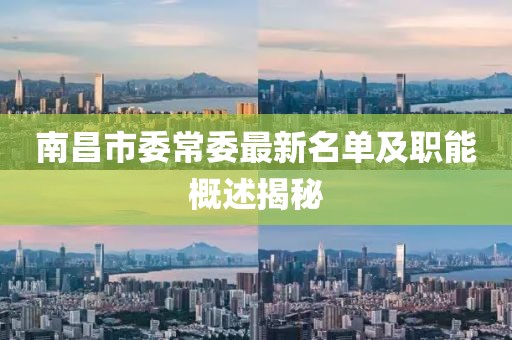 南昌市委常委最新名單及職能概述揭秘