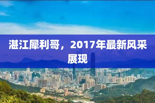 湛江犀利哥，2017年最新風(fēng)采展現(xiàn)