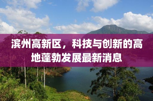 濱州高新區(qū)，科技與創(chuàng)新的高地蓬勃發(fā)展最新消息
