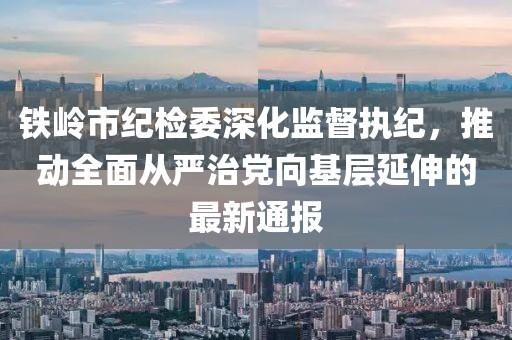鐵嶺市紀(jì)檢委深化監(jiān)督執(zhí)紀(jì)，推動(dòng)全面從嚴(yán)治黨向基層延伸的最新通報(bào)