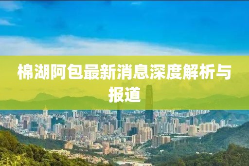 棉湖阿包最新消息深度解析與報道