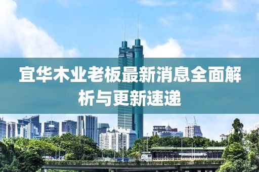 宜華木業(yè)老板最新消息全面解析與更新速遞