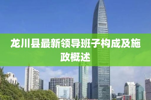 龍川縣最新領(lǐng)導(dǎo)班子構(gòu)成及施政概述