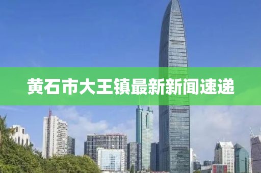 黃石市大王鎮(zhèn)最新新聞速遞