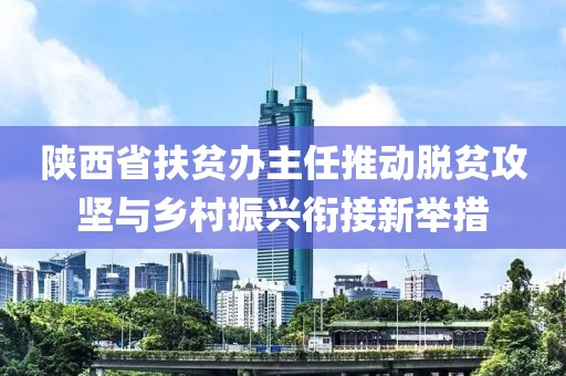 陜西省扶貧辦主任推動(dòng)脫貧攻堅(jiān)與鄉(xiāng)村振興銜接新舉措