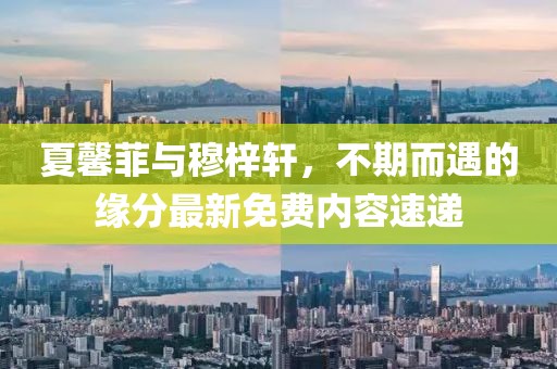 夏馨菲與穆梓軒，不期而遇的緣分最新免費內(nèi)容速遞