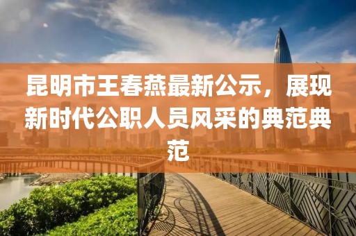 昆明市王春燕最新公示，展現(xiàn)新時代公職人員風采的典范典范