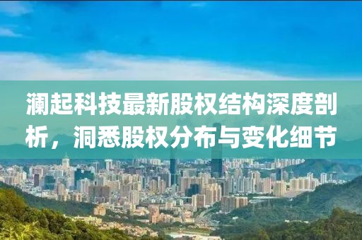 瀾起科技最新股權(quán)結(jié)構(gòu)深度剖析，洞悉股權(quán)分布與變化細(xì)節(jié)