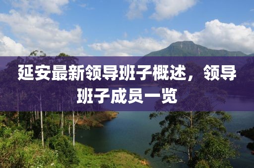 延安最新領導班子概述，領導班子成員一覽