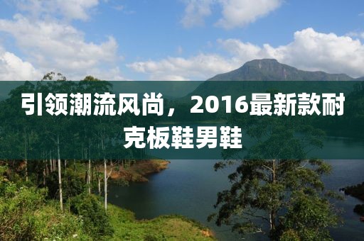 引領潮流風尚，2016最新款耐克板鞋男鞋