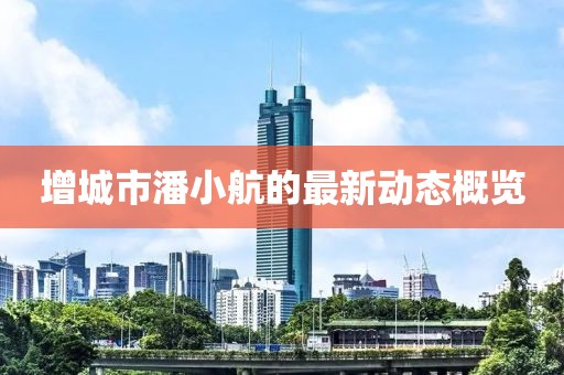 增城市潘小航的最新動態(tài)概覽