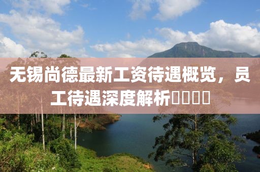 無錫尚德最新工資待遇概覽，員工待遇深度解析????