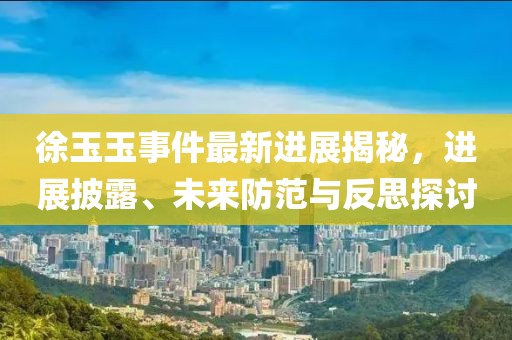 徐玉玉事件最新進(jìn)展揭秘，進(jìn)展披露、未來防范與反思探討