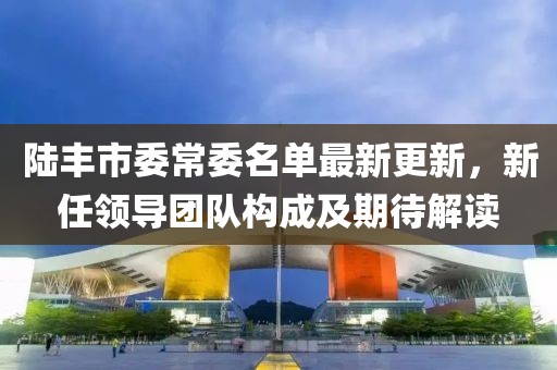 陸豐市委常委名單最新更新，新任領導團隊構成及期待解讀
