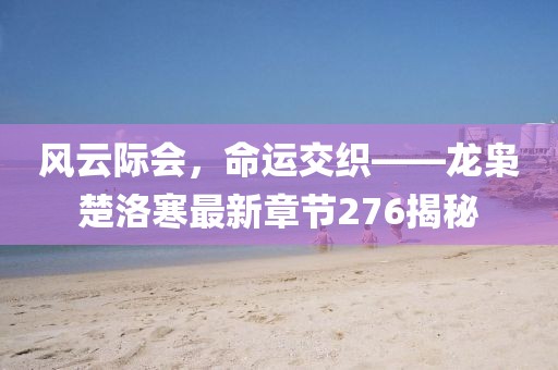 風(fēng)云際會(huì)，命運(yùn)交織——龍梟楚洛寒最新章節(jié)276揭秘