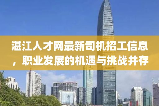 湛江人才網(wǎng)最新司機(jī)招工信息，職業(yè)發(fā)展的機(jī)遇與挑戰(zhàn)并存