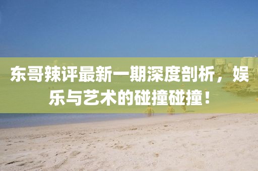 東哥辣評最新一期深度剖析，娛樂與藝術(shù)的碰撞碰撞！