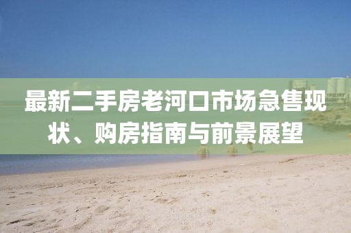 最新二手房老河口市場急售現(xiàn)狀、購房指南與前景展望