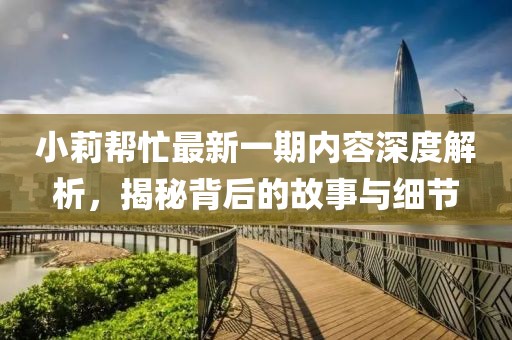 小莉幫忙最新一期內(nèi)容深度解析，揭秘背后的故事與細(xì)節(jié)