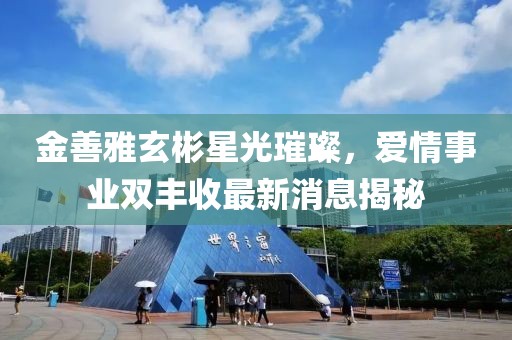 金善雅玄彬星光璀璨，愛情事業(yè)雙豐收最新消息揭秘