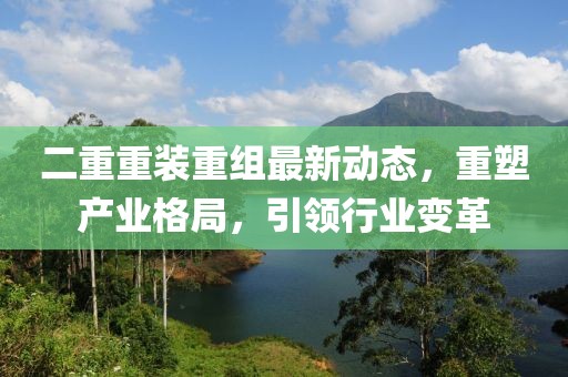 二重重裝重組最新動(dòng)態(tài)，重塑產(chǎn)業(yè)格局，引領(lǐng)行業(yè)變革