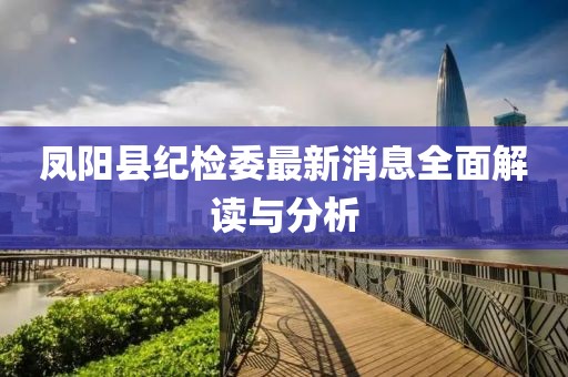 鳳陽(yáng)縣紀(jì)檢委最新消息全面解讀與分析