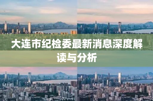 大連市紀(jì)檢委最新消息深度解讀與分析