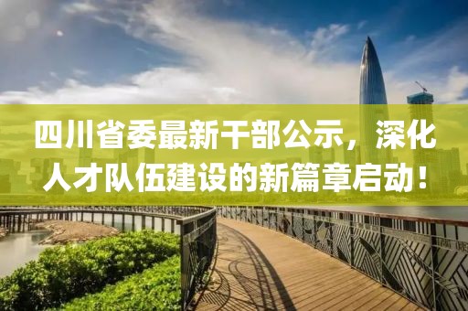 四川省委最新干部公示，深化人才隊(duì)伍建設(shè)的新篇章啟動(dòng)！