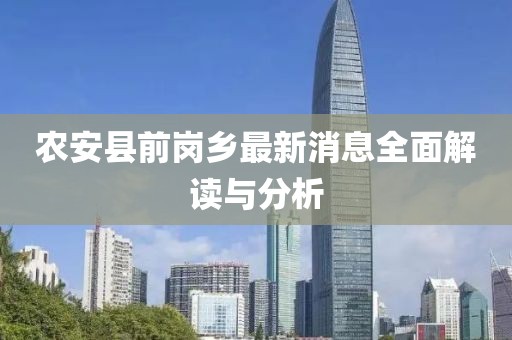 農(nóng)安縣前崗鄉(xiāng)最新消息全面解讀與分析