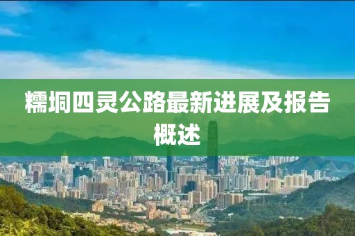 糯垌四靈公路最新進展及報告概述