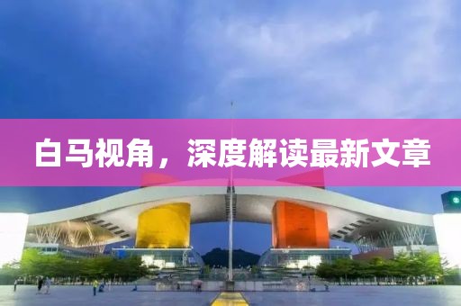 白馬視角，深度解讀最新文章