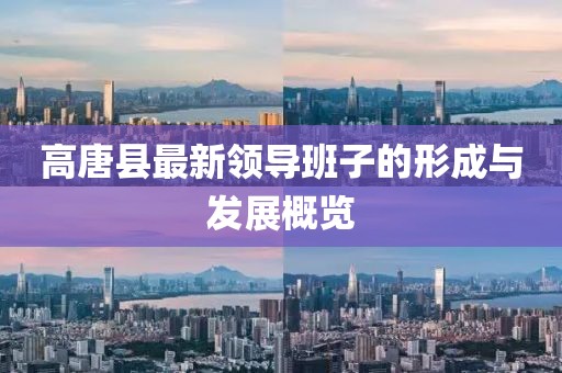 高唐縣最新領(lǐng)導(dǎo)班子的形成與發(fā)展概覽
