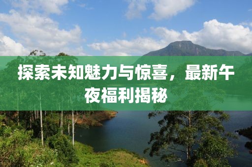 探索未知魅力與驚喜，最新午夜福利揭秘