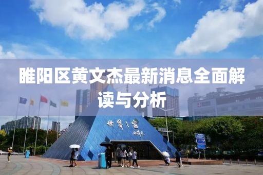 睢陽區(qū)黃文杰最新消息全面解讀與分析