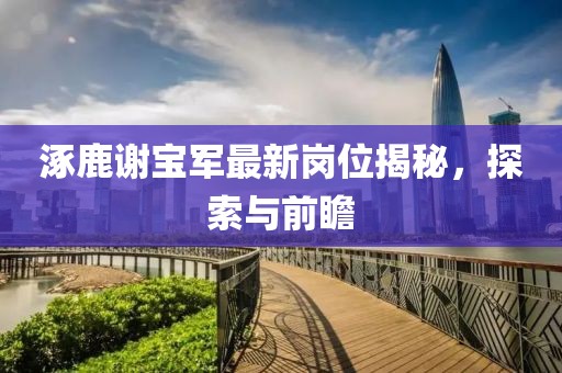 涿鹿謝寶軍最新崗位揭秘，探索與前瞻