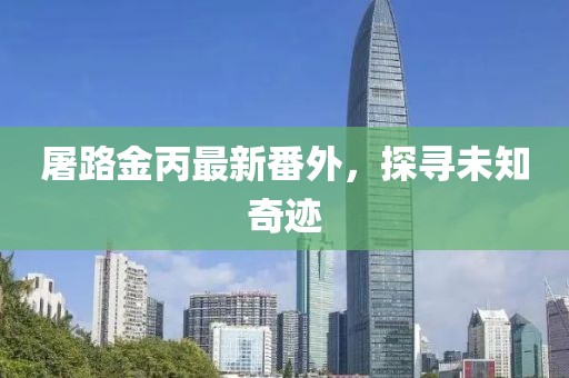 屠路金丙最新番外，探尋未知奇跡