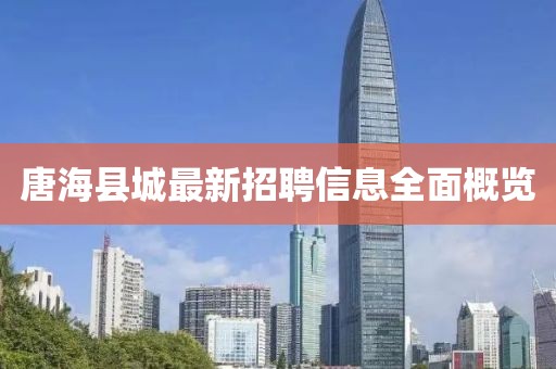 唐?？h城最新招聘信息全面概覽