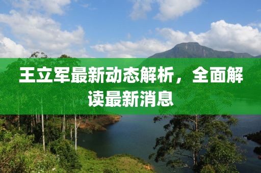 王立軍最新動態(tài)解析，全面解讀最新消息