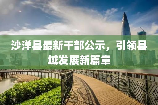沙洋縣最新干部公示，引領(lǐng)縣域發(fā)展新篇章