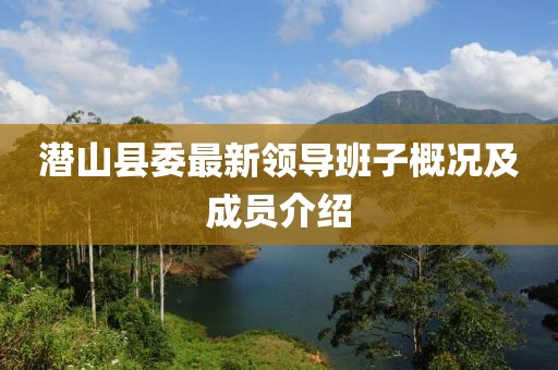 潛山縣委最新領(lǐng)導(dǎo)班子概況及成員介紹