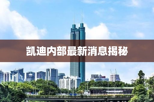 凱迪內(nèi)部最新消息揭秘