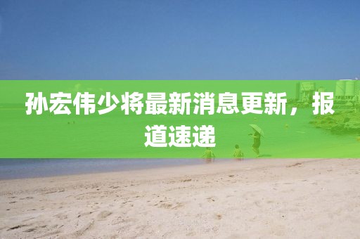 孫宏偉少將最新消息更新，報道速遞