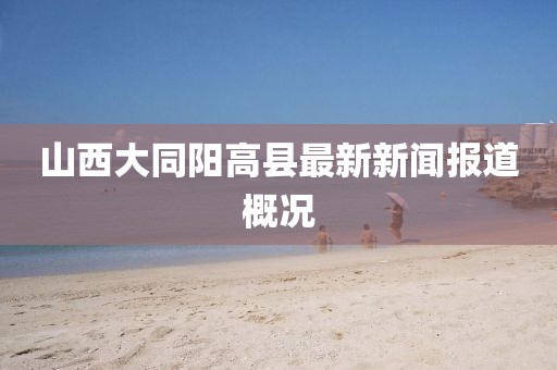 山西大同陽高縣最新新聞報道概況