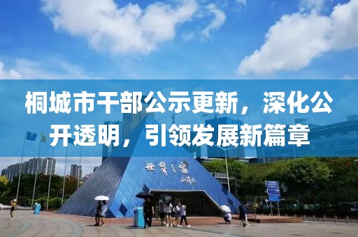 桐城市干部公示更新，深化公開(kāi)透明，引領(lǐng)發(fā)展新篇章